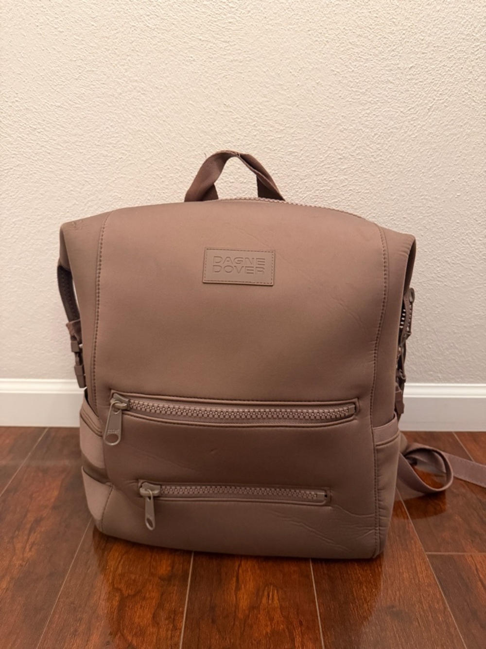 Dagne Dover Taupe Backpack or Diaper Bag